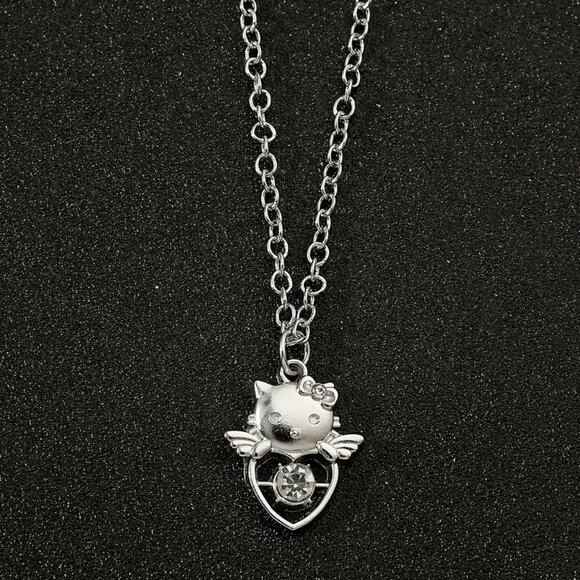 Hello KItty Silver Necklace - Picture 1 of 2